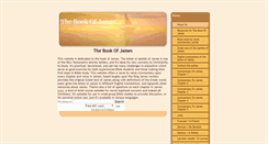 Desktop Screenshot of bookofjames.info